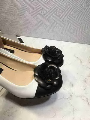 CHANEL Shallow mouth Block heel Shoes Women--025